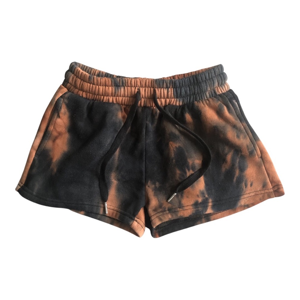 Tie-Dye Black and Brown Girls Shorts